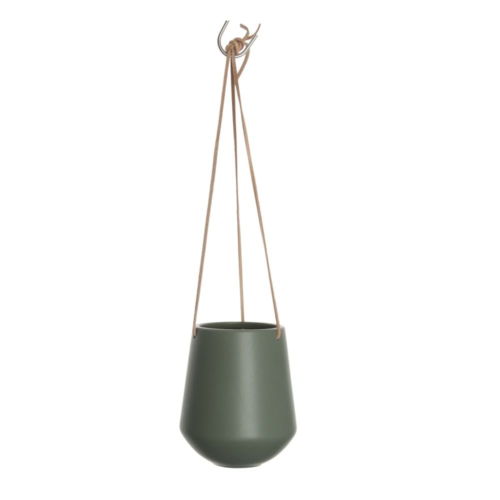 Ceramic Hanging Planter Khaki- Product image n°0