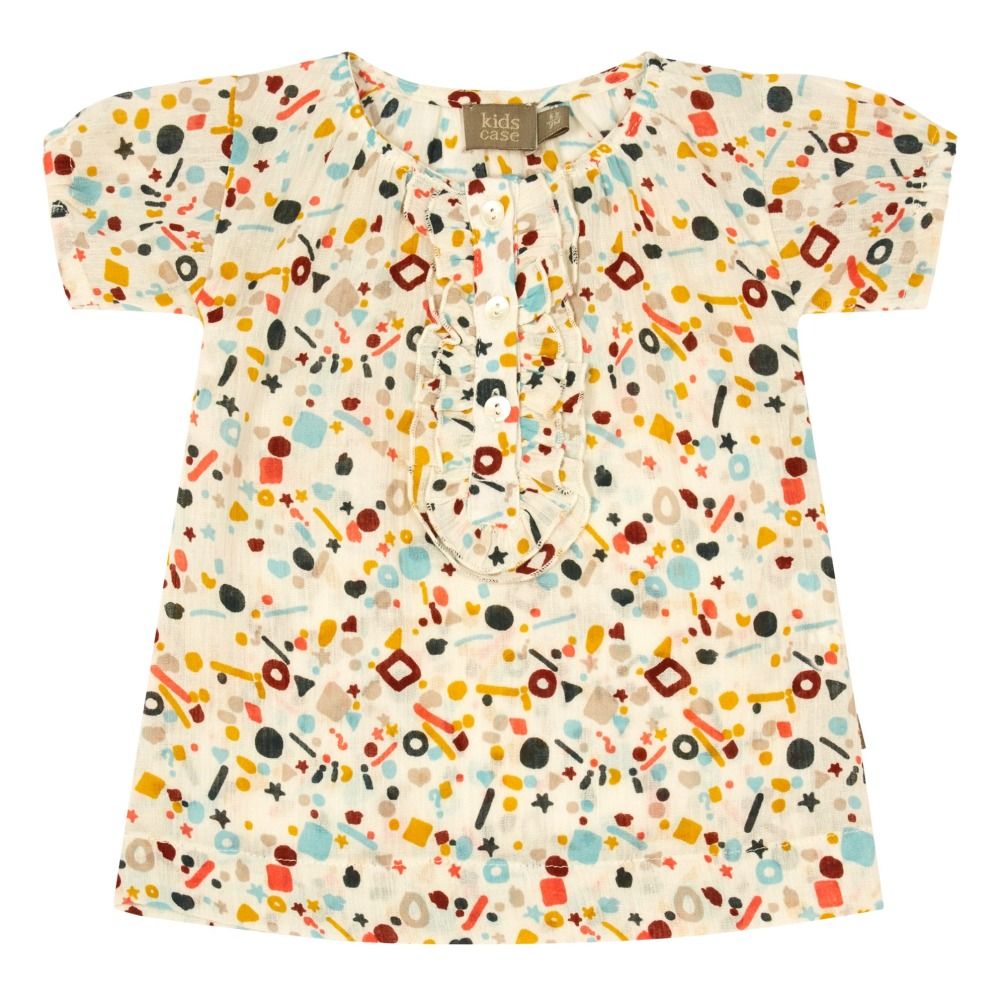 Kidscase - Robe Imprimée Kate - Fille - Blanc cassé
