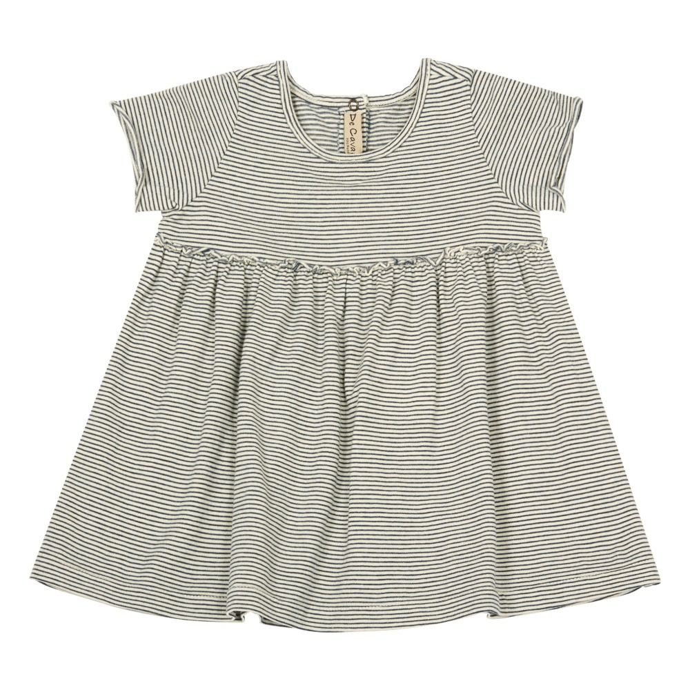 De Cavana - Robe Jersey Rayée - Fille - Bleu marine