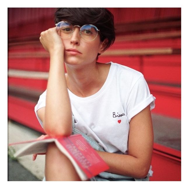T-shirt Bisou | Seidenfarben