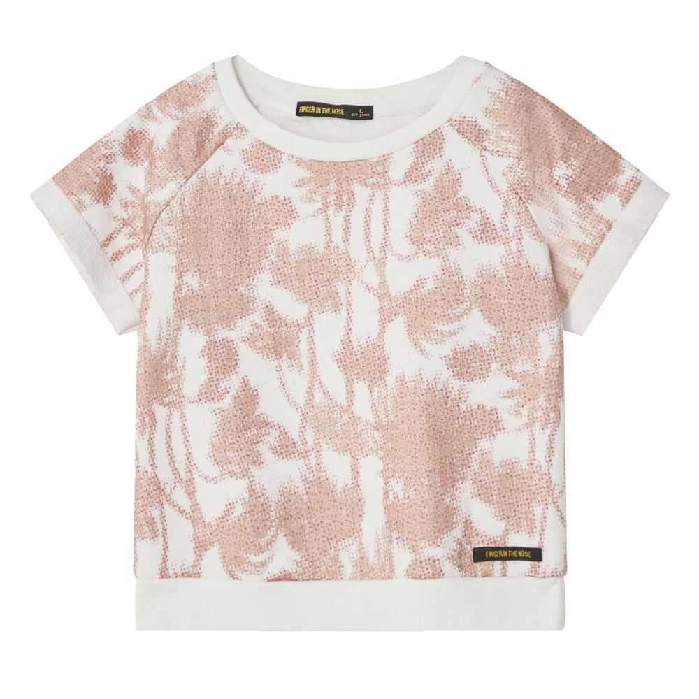 Finger in the nose - Sweat Manches Courtes Palmiers Ilena - Fille - Rose