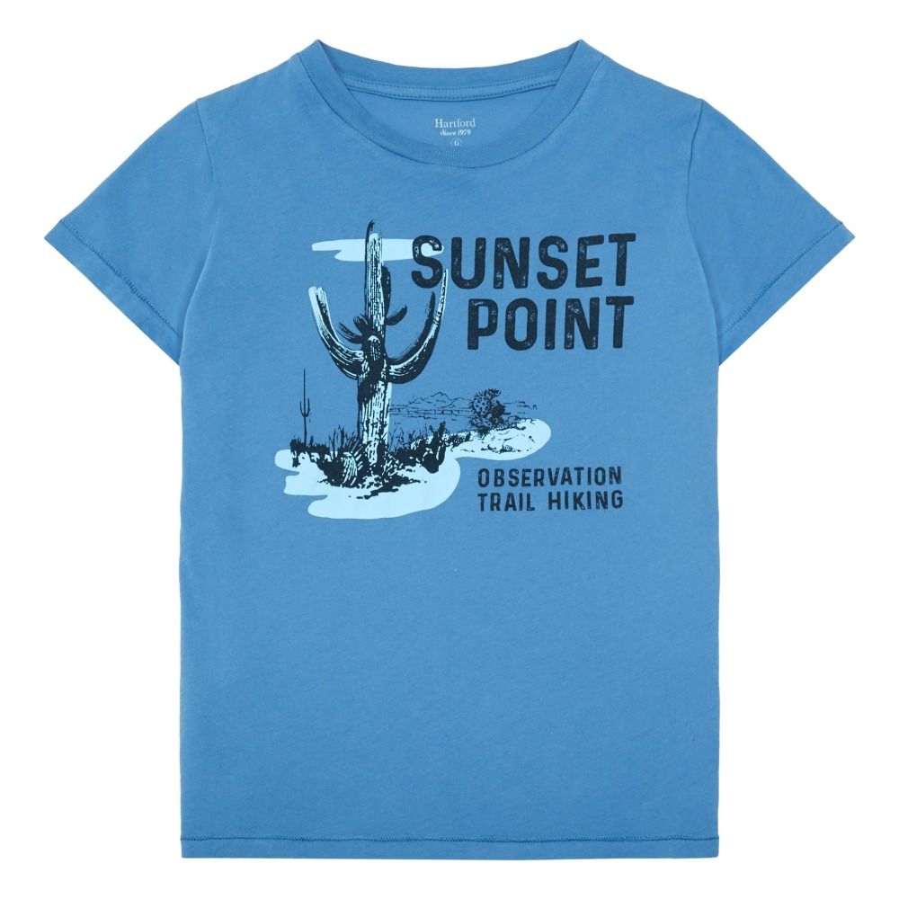 Hartford - T-Shirt Cactus 'Sunset Point' - Garçon - Bleu