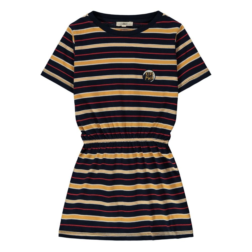 Hundred Pieces - Robe Rayures Kids Powers - Fille - Bleu marine