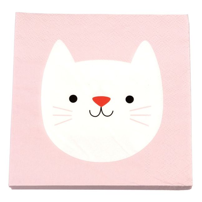 Servilletas de papel El gato Cookie - Set de 21