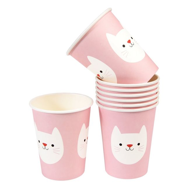 Cookie The Cat Paper Cups - Set of 8