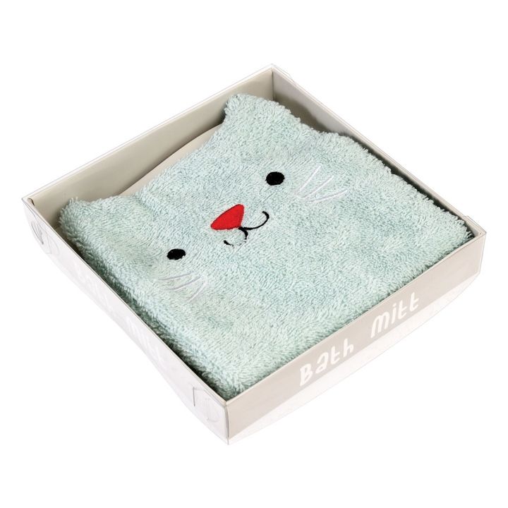 Manopla de baño de algodón El gato Cookie- Imagen del producto n°1