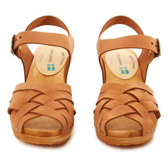 Sandalo in pelle Stockholm | Cognac