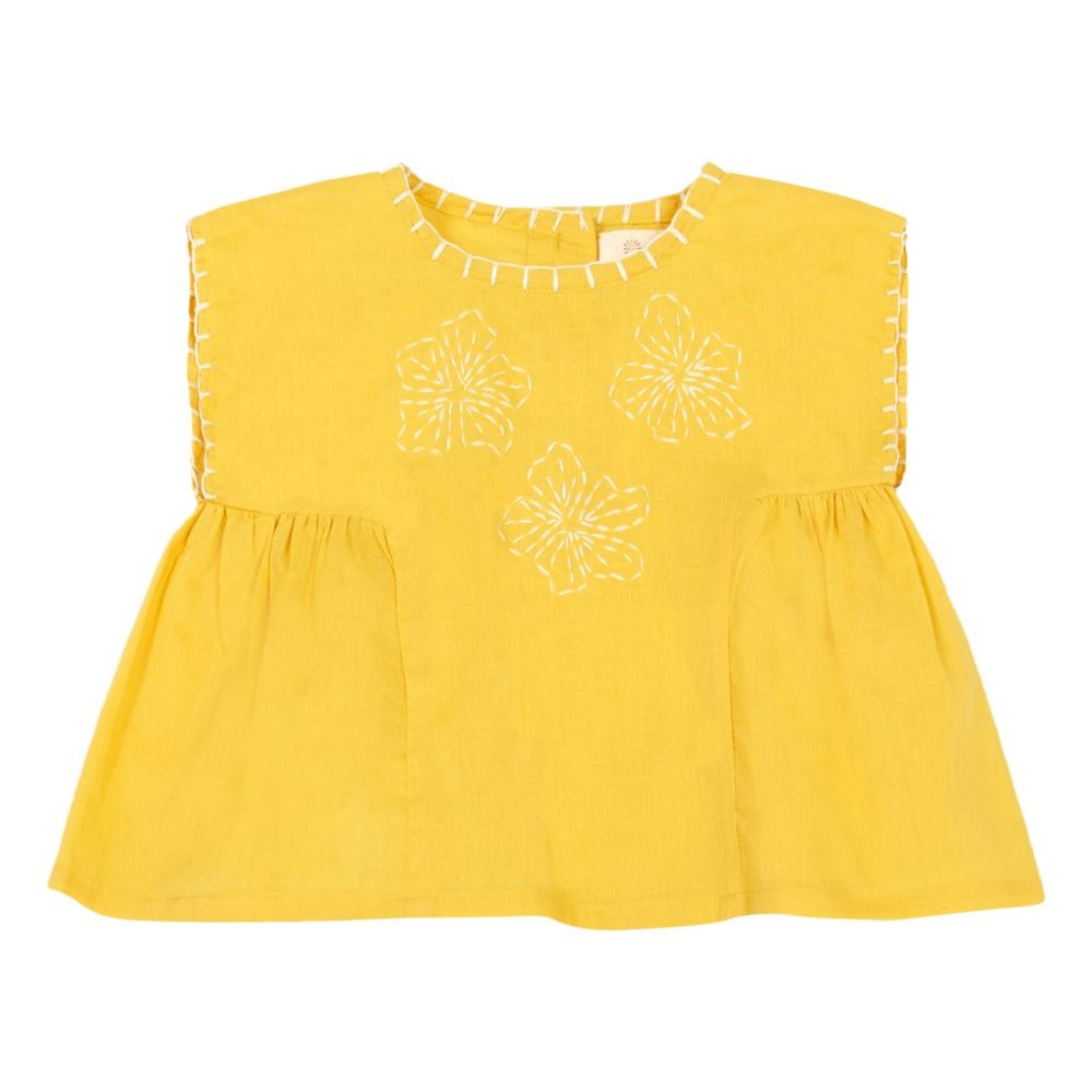 Ketiketa - Blouse Brodée Flavia - Fille - Jaune