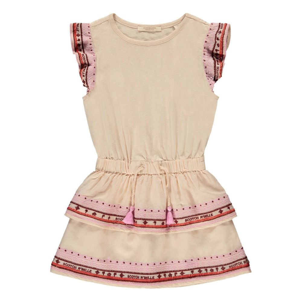Scotch & Soda - Robe Brodée - Fille - Beige
