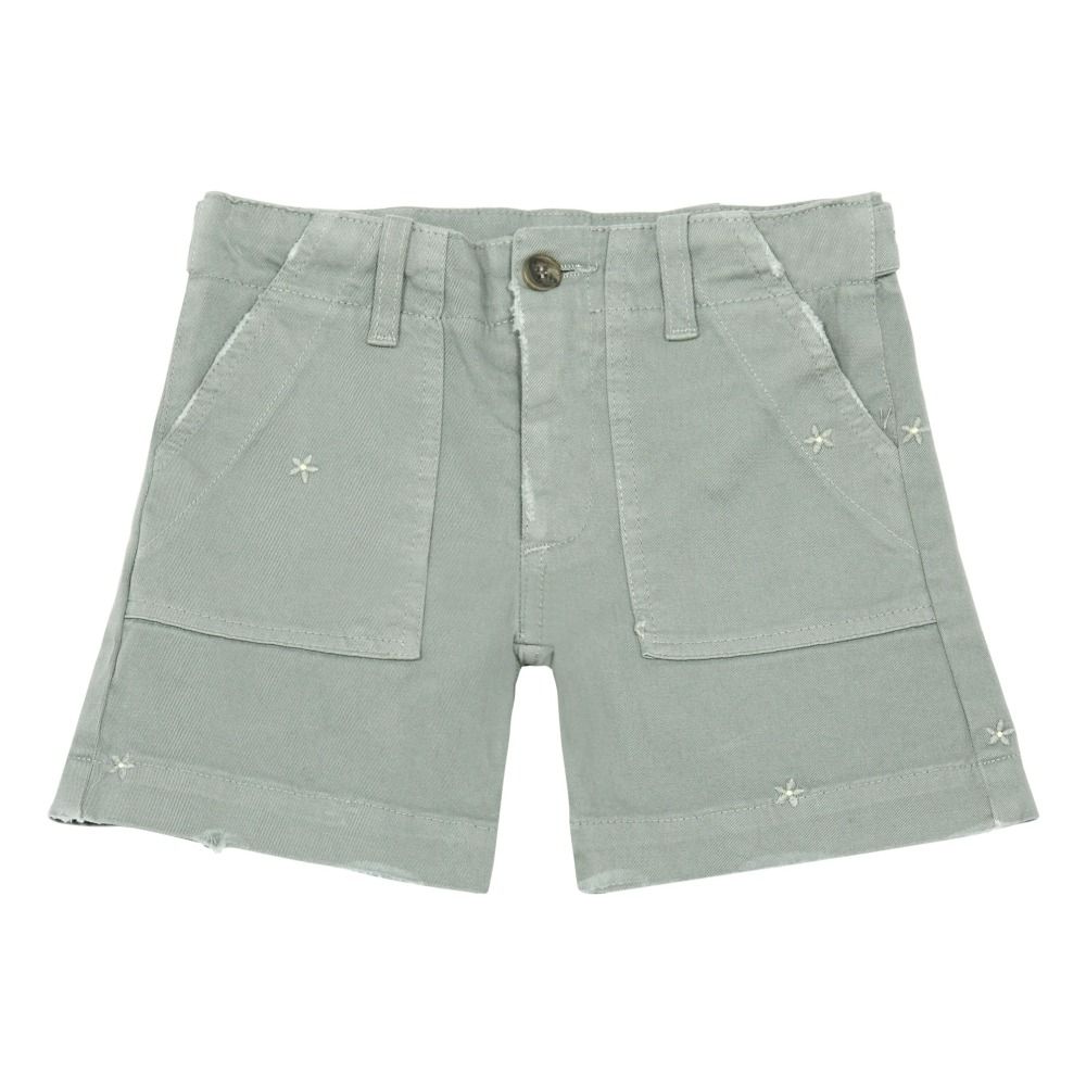 Douuod - Short Etoiles Brodées - Fille - Gris