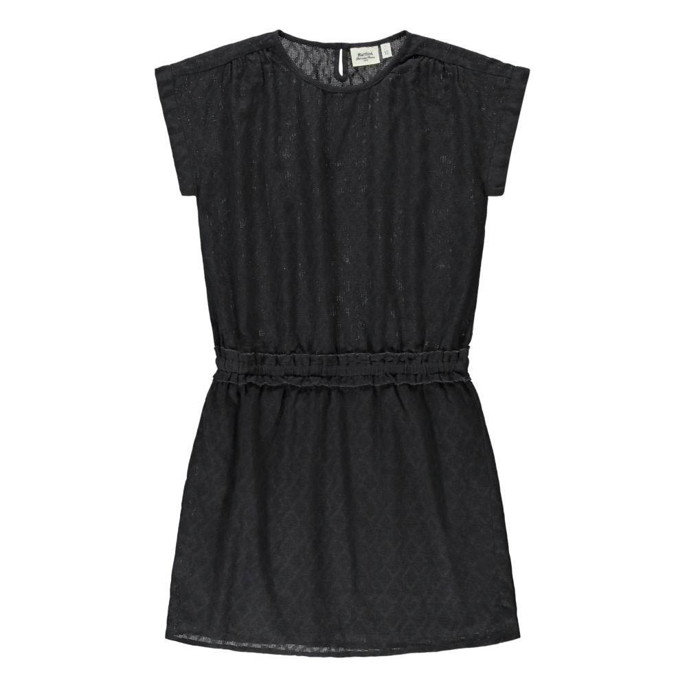 Hartford - Robe Ajourée Jacquard Ramie - Fille - Charbon