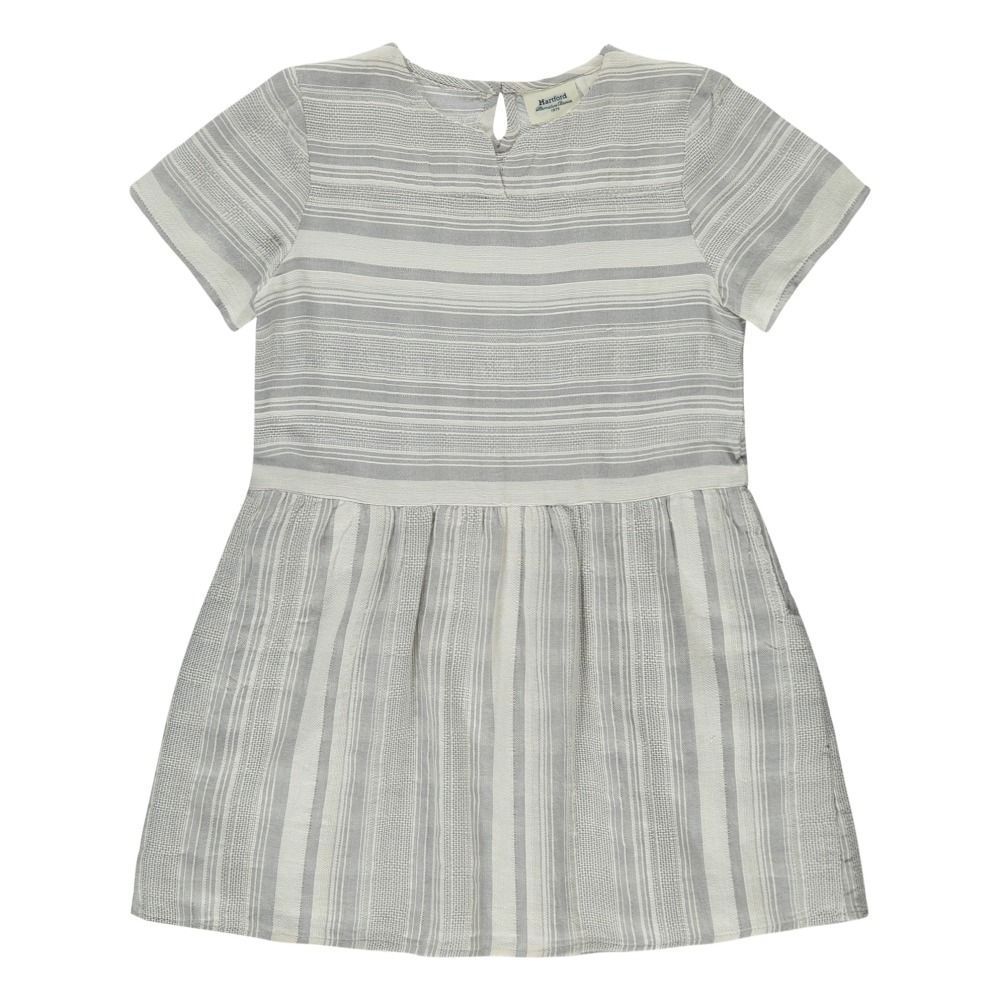 Hartford - Robe Rayée Raya - Fille - Gris clair