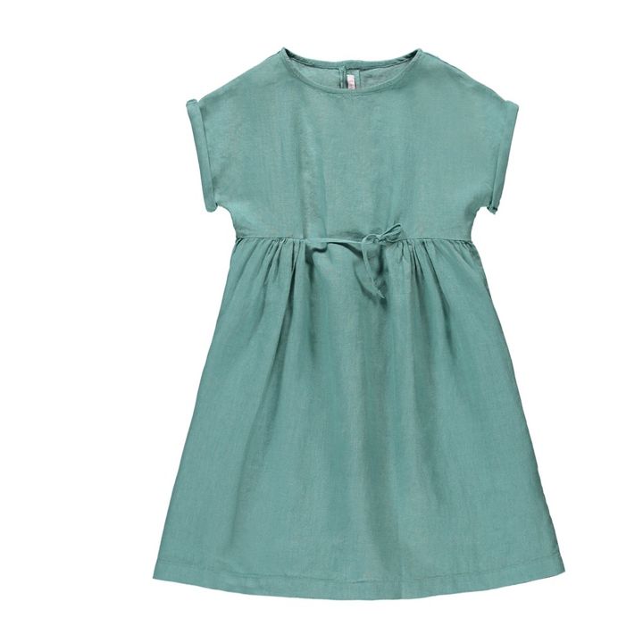 Ficelle Linen Dress | Celadon- Product image n°0