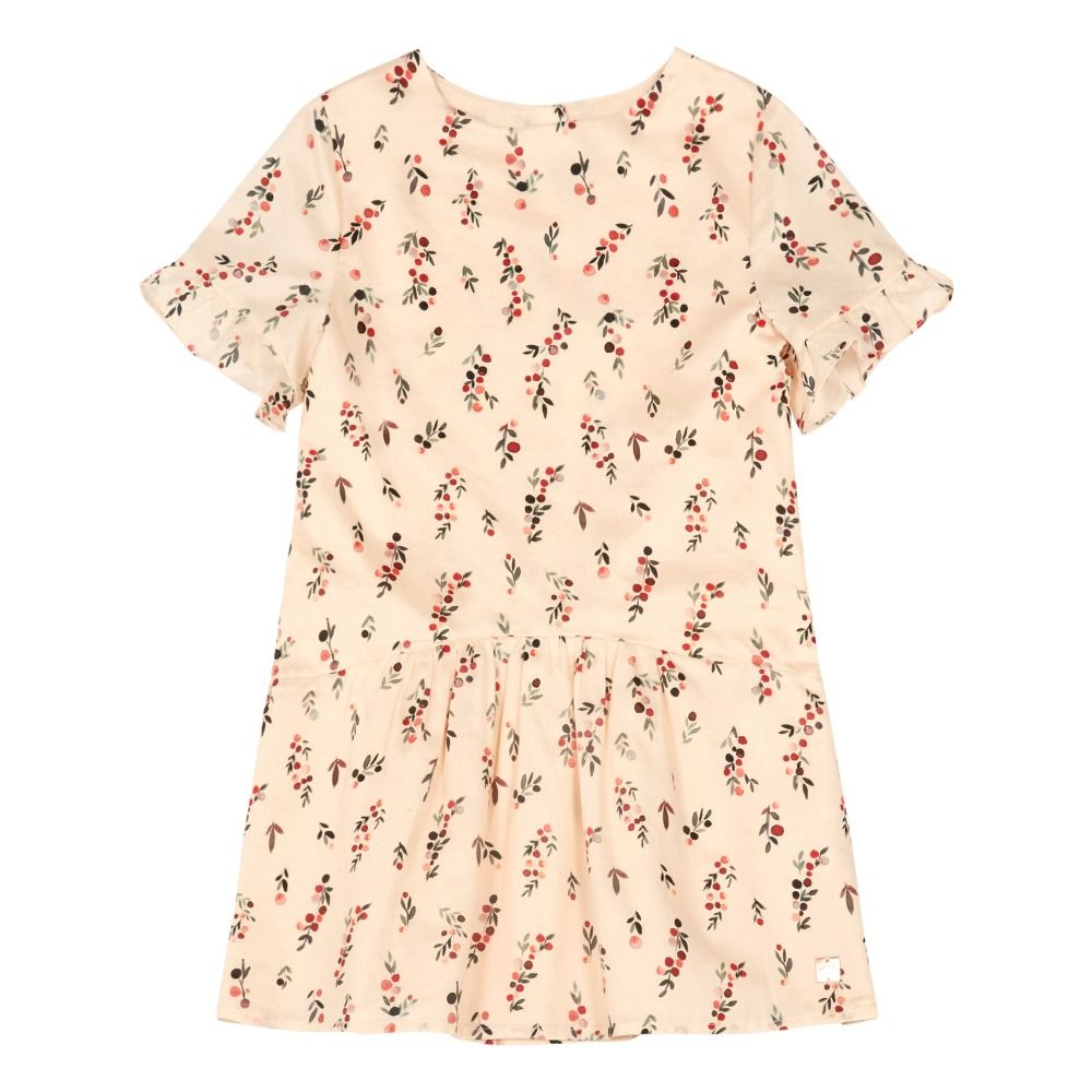 Carrement Beau - Robe Boutonnée Fleurie - Fille - Rose poudré