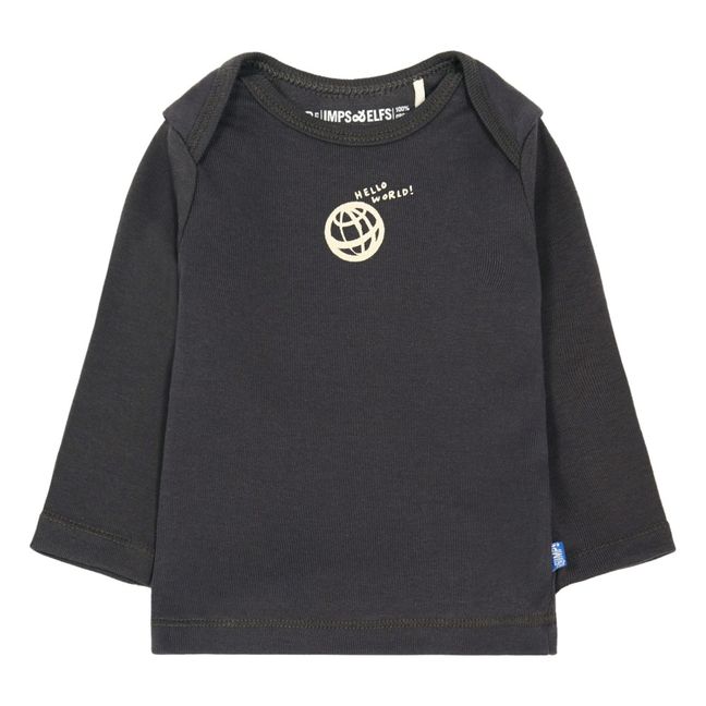 Planet Organic Cotton T-Shirt | Charcoal grey