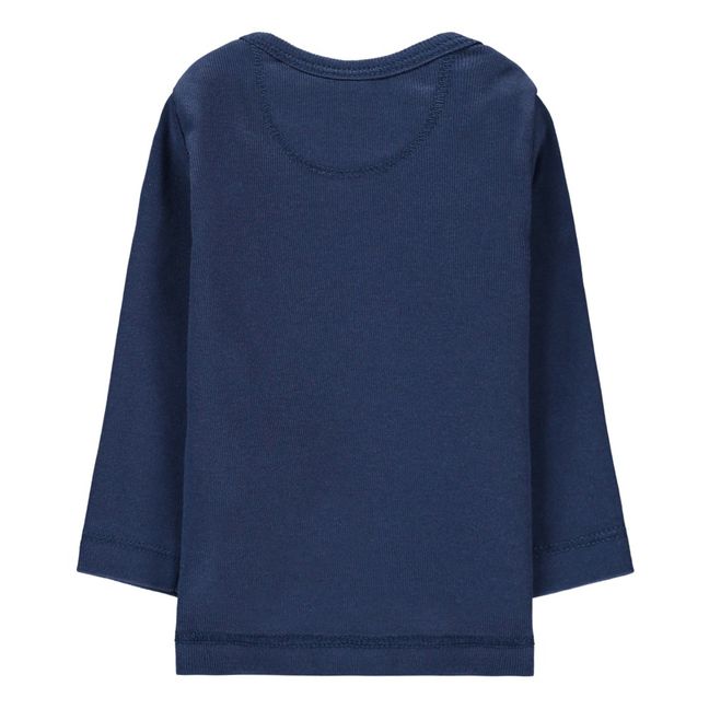 Moon Organic Cotton T-Shirt | Navy blue