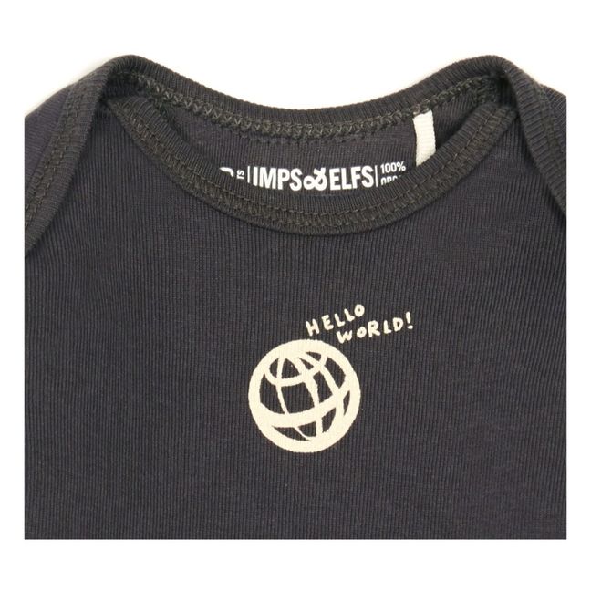 Planet Organic Cotton T-Shirt | Charcoal grey