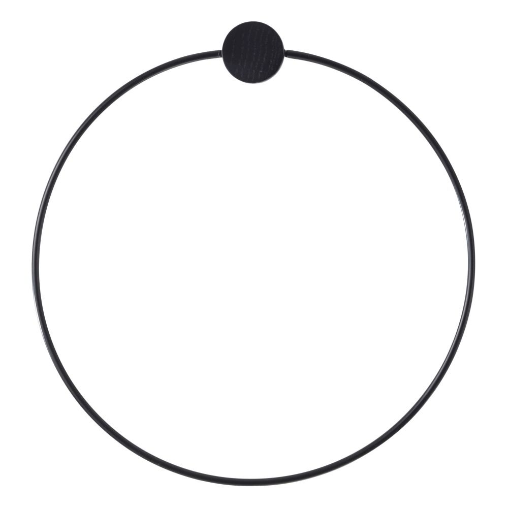 Ferm Living - Patère rond en métal - Noir