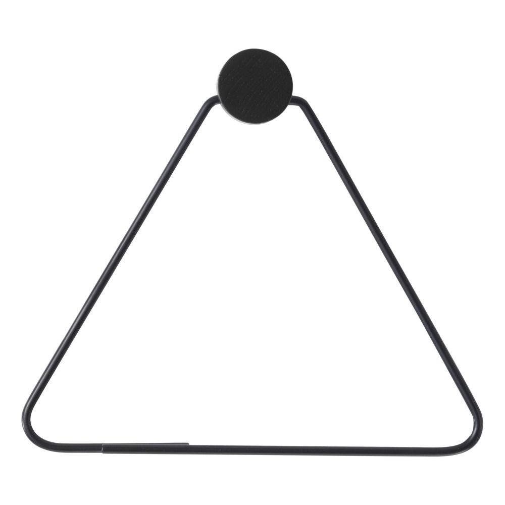Ferm Living - Patère triangle en bois et métal - Noir