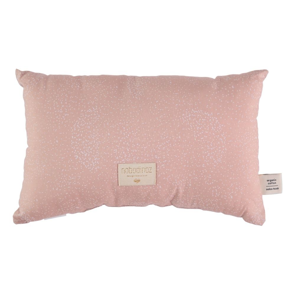 Nobodinoz - Coussin Laurel Bubble en coton bio 22x35 cm - Rose