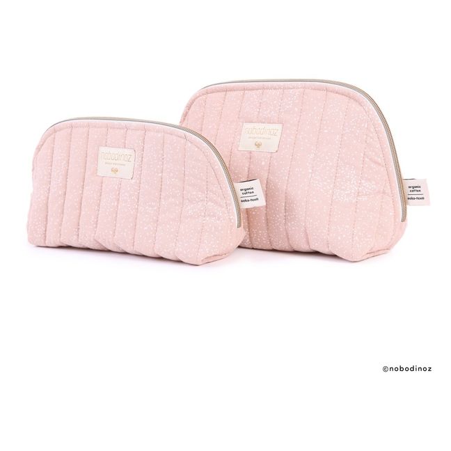 Bubble Holiday Organic Cotton Toiletry Bag Pink