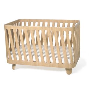 Charlie Crane Lit évolutif Muka en bouleau avec matelas-listing