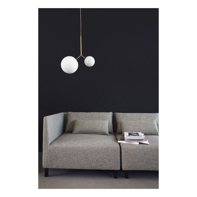 Lampada sospesa doppia | Bianco