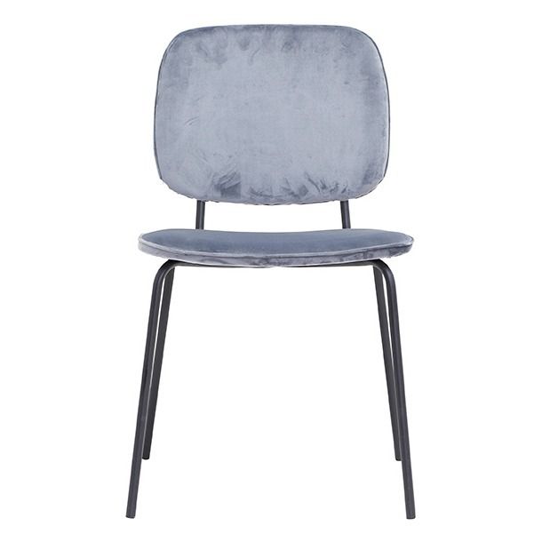 Chaise Comma en velours | Gris