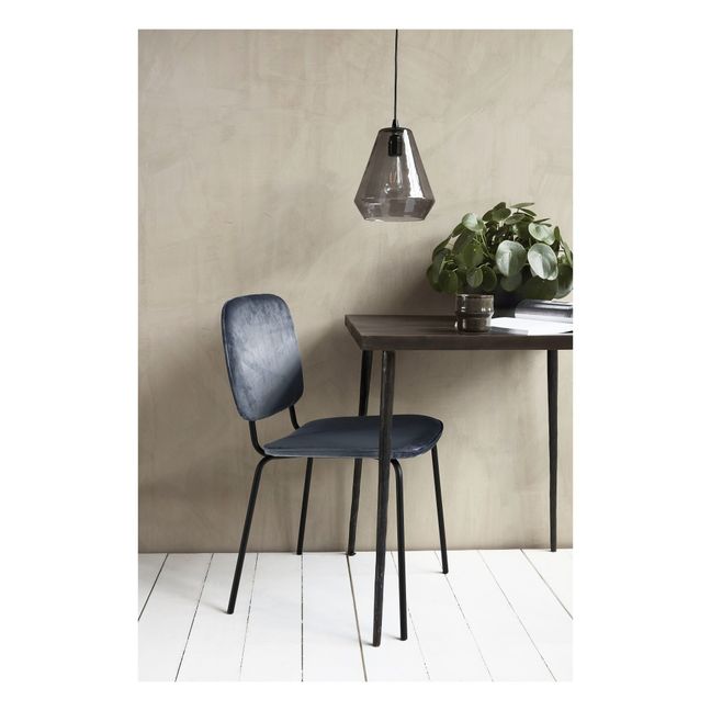 Comma Velvet Chair | Grey