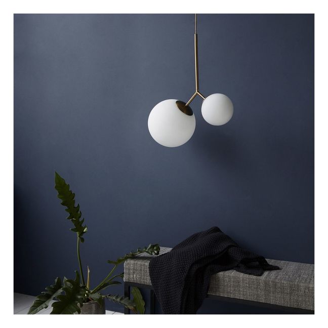 Lampada sospesa doppia | Bianco