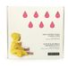 Cape de bain bébé et gant en coton bio Rose- Miniature produit n°2