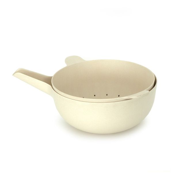 Passoire et récipient Blanc Ekobo Design Adulte Ekobo I Nouvelle collection I Smallable