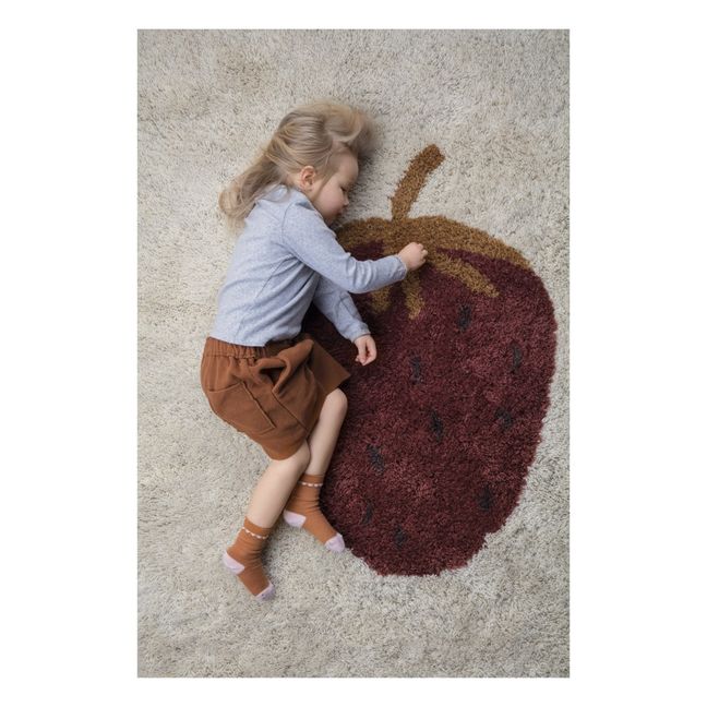 Teppich aus Wolle Fruiticana Erdbeere