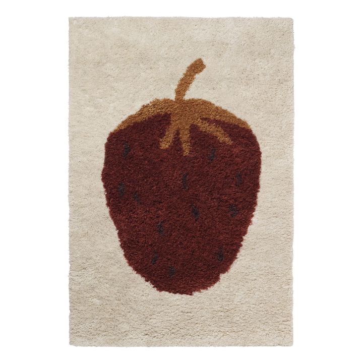 Teppich aus Wolle Fruiticana Erdbeere- Produktbild Nr. 2