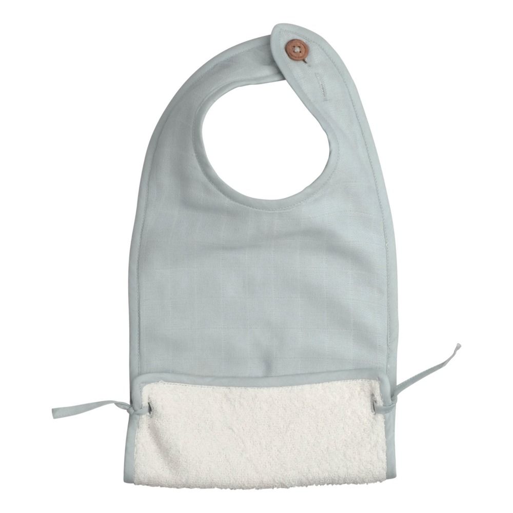 Fabelab - Bavoir en coton bio - Bleu Glacier