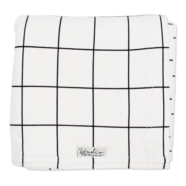 Porta bebe geometrico in cotone Bio  | Bianco