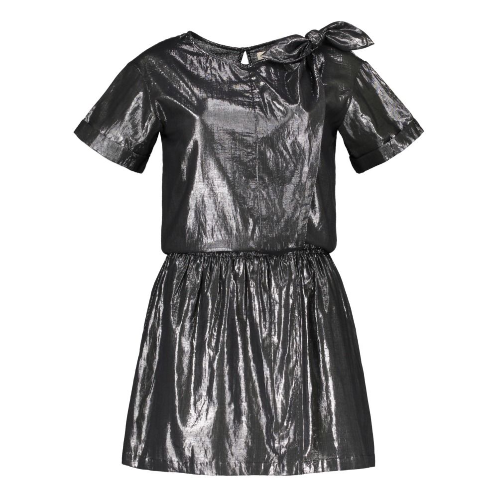 Polder - Robe Lurex NÅ“ud Susan - Fille - Argenté