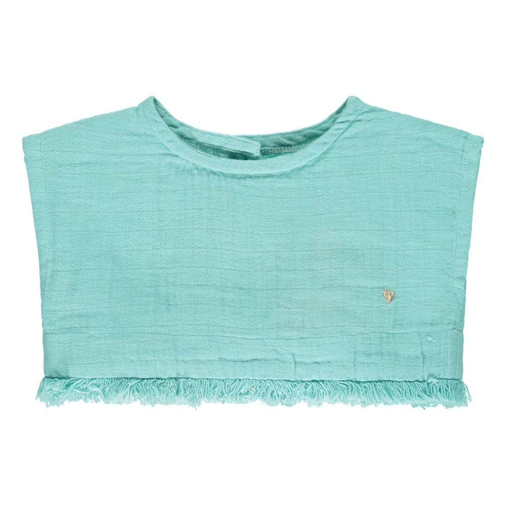 Lulaland - Top Franges Arlo - Fille - Bleu ciel