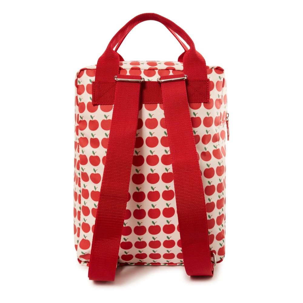 Apples Large Recycled Plastic Backpack Red Engel Fashion Children