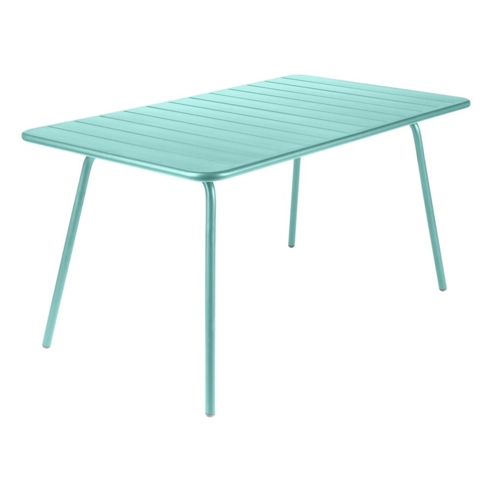 Fermob - Table Luxembourg 143x80 cm en aluminium - Bleu Lagune