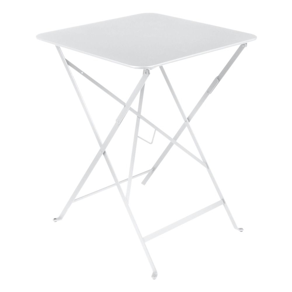Fermob - Table de jardin Bistro carrée 57x57 cm en acier - Blanc coton