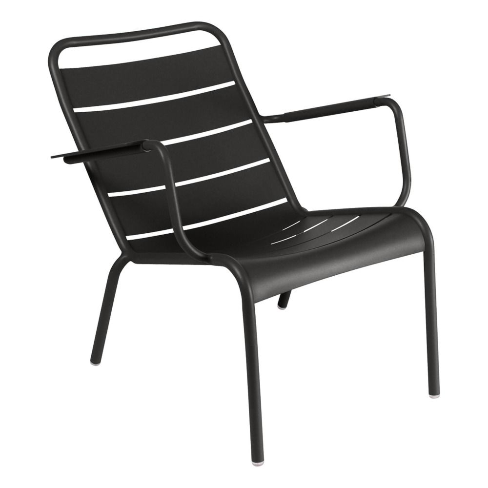 Fermob - Fauteuil bas Luxembourg en aluminium - Réglisse