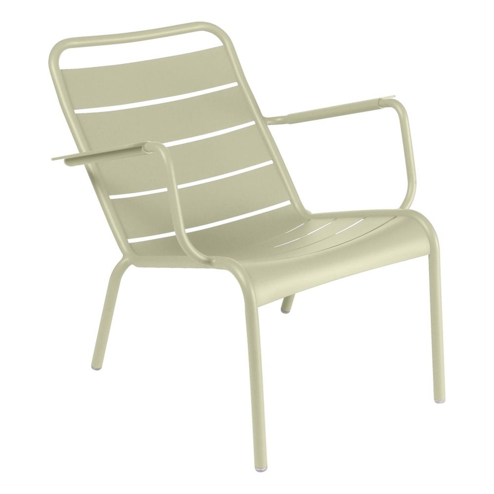 Fermob - Fauteuil bas Luxembourg en aluminium - Vert Tilleul