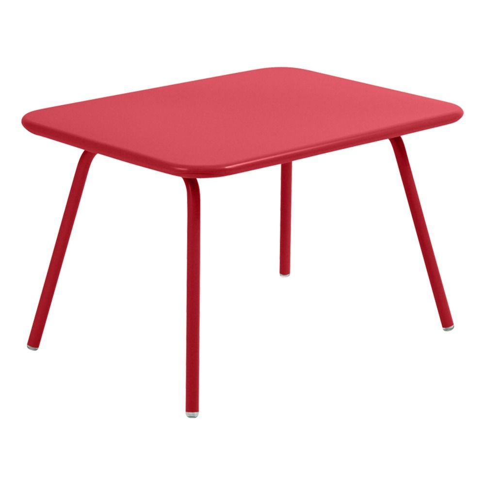 Fermob - Table Luxembourg pour enfant 76x55,5 cm en aluminium - Coquelicot