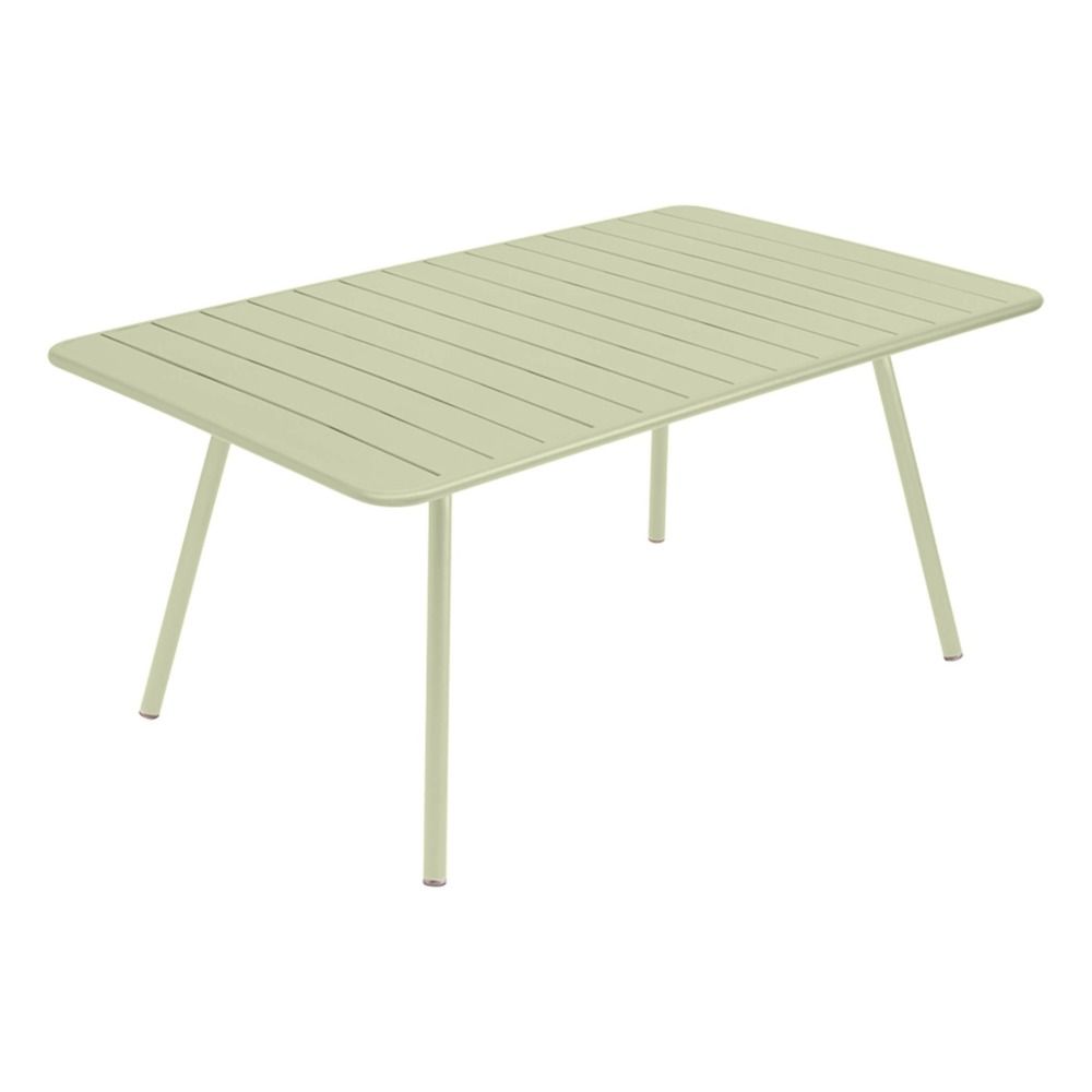 Fermob - Table Luxembourg 165x100 cm en aluminium - Vert Tilleul