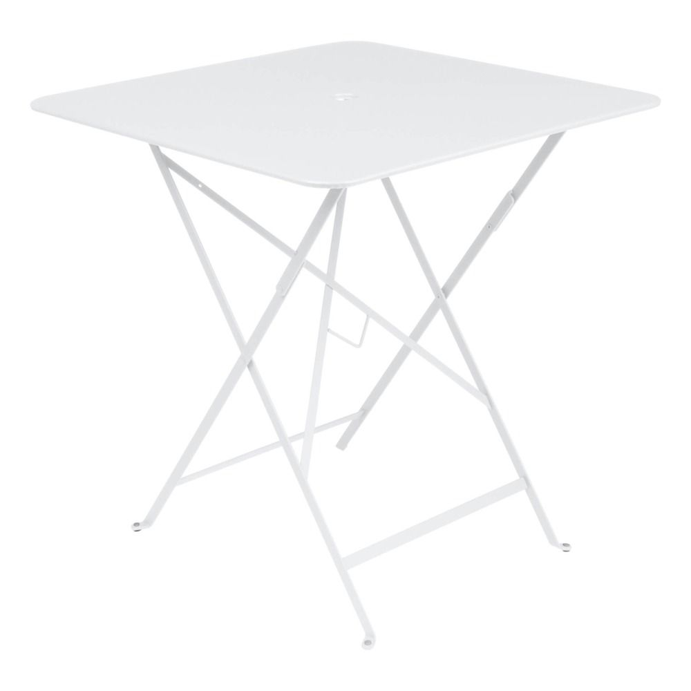 Fermob - Table de jardin Bistro carrée 71x71 cm en acier - Blanc coton