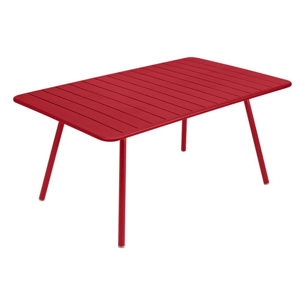 Fermob - Table Luxembourg 165x100 cm en aluminium - Coquelicot