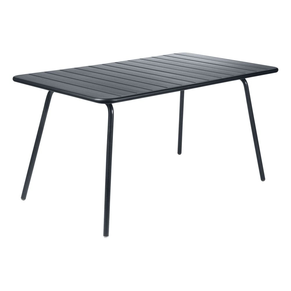 Fermob - Table Luxembourg 143x80 cm en aluminium - Carbone