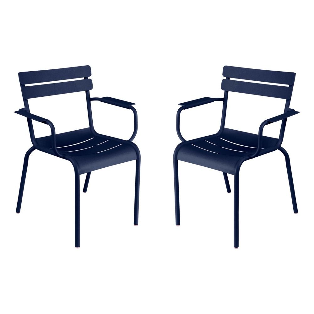 Fermob - Bridge Luxembourg en aluminium - Set de 2 - Bleu abyss