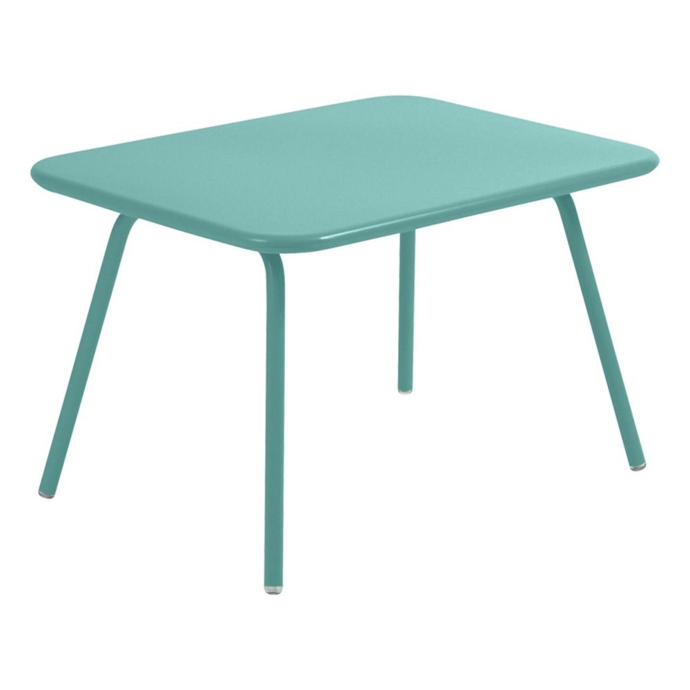 Fermob - Table Luxembourg pour enfant 76x55,5 cm en aluminium - Bleu Lagune